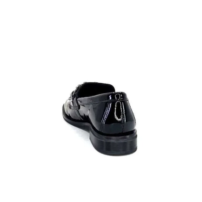 Ivoire 77502 Falconi Cuir Vernis Noir