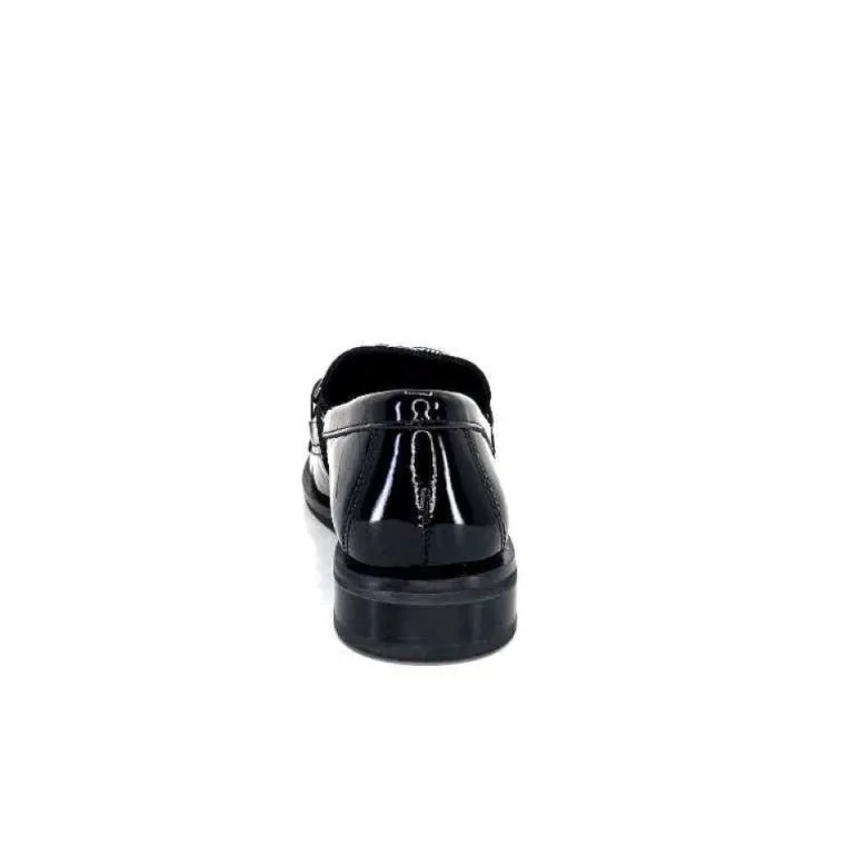 Ivoire 77502 Falconi Cuir Vernis Noir