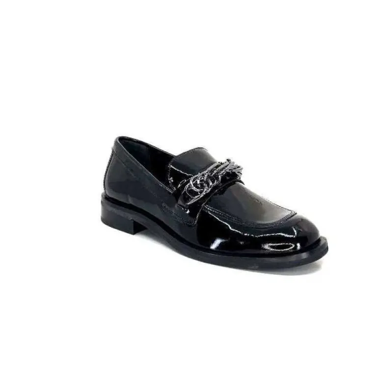 Ivoire 77502 Falconi Cuir Vernis Noir