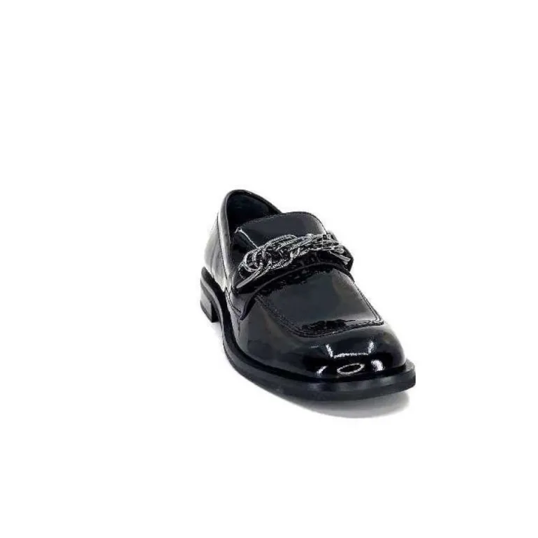 Ivoire 77502 Falconi Cuir Vernis Noir