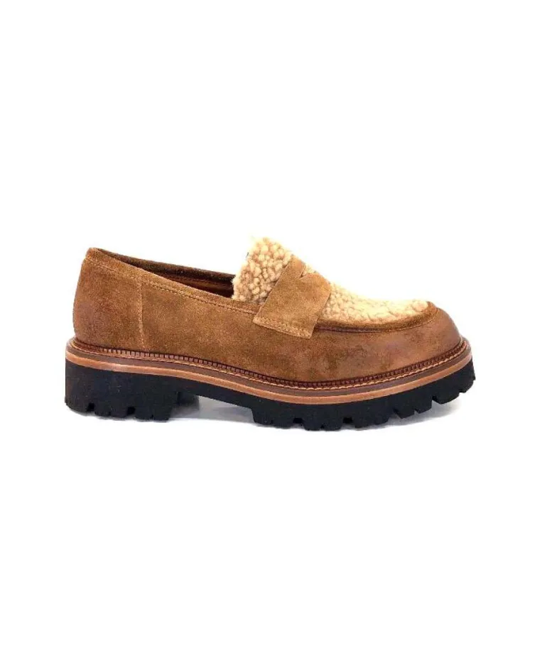 Ivoire 3276 Sabbia Montone Daim Marron