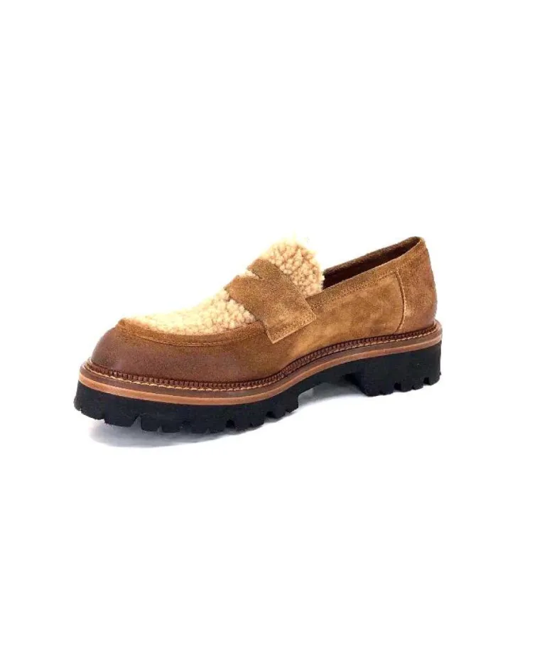 Ivoire 3276 Sabbia Montone Daim Marron