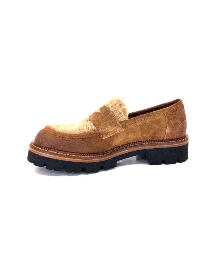 Ivoire 3276 Sabbia Montone Daim Marron