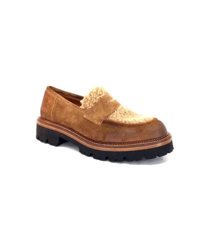 Ivoire 3276 Sabbia Montone Daim Marron