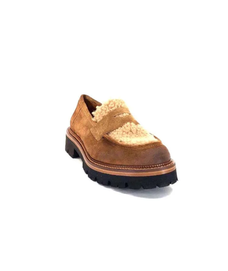 Ivoire 3276 Sabbia Montone Daim Marron