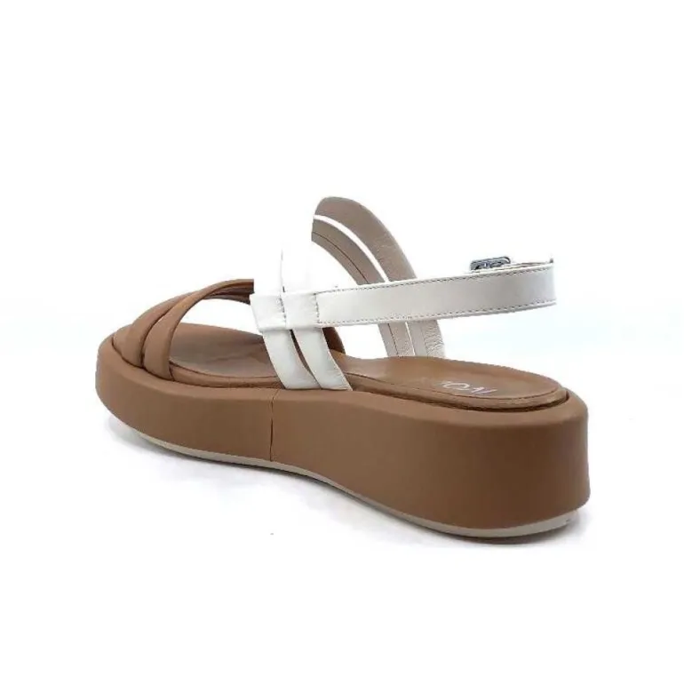 Ivoire 2056 Yara Cuir Marron & Blanc