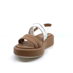Ivoire 2056 Yara Cuir Marron & Blanc