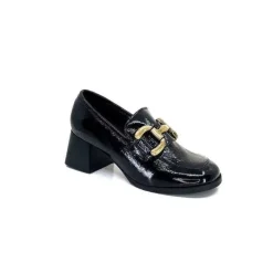 Ivoire 11301A Cuir Vernis Noir