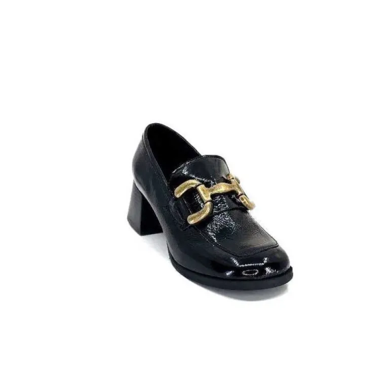 Ivoire 11301A Cuir Vernis Noir