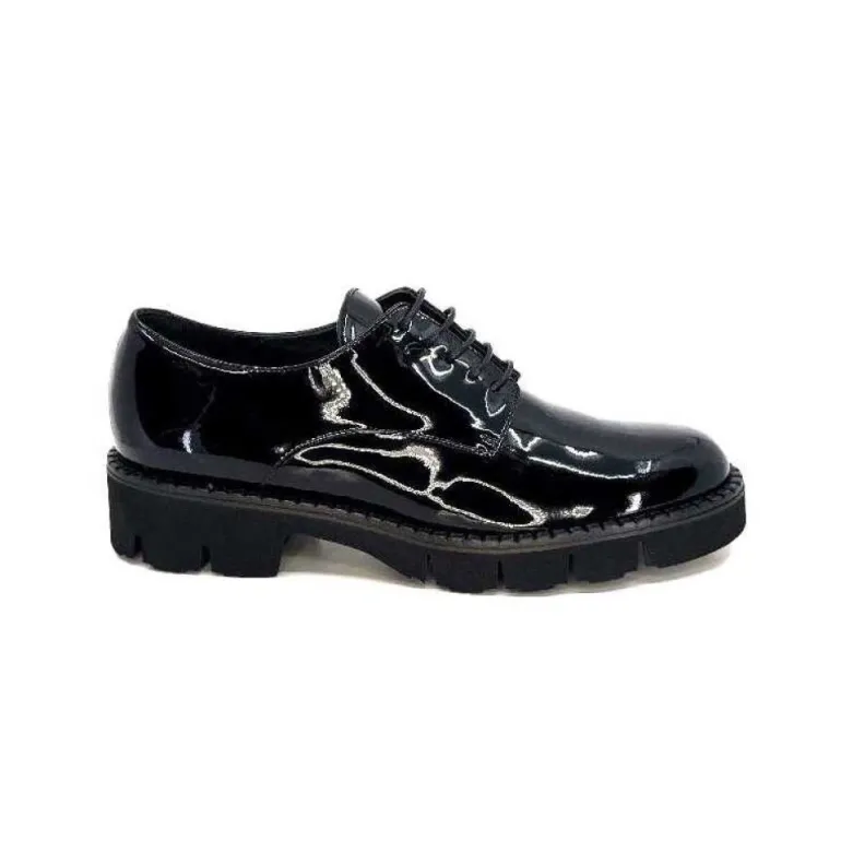Ivoire B038 Cuir Vernis Noir