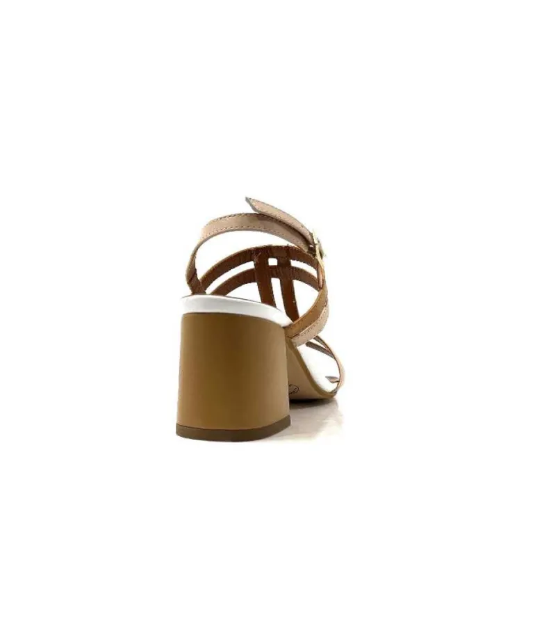 Ivoire B621 F Romagna Cuir Blanc Beige