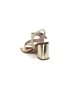 Ivoire B773 Mare Cuir Blanc & Dore