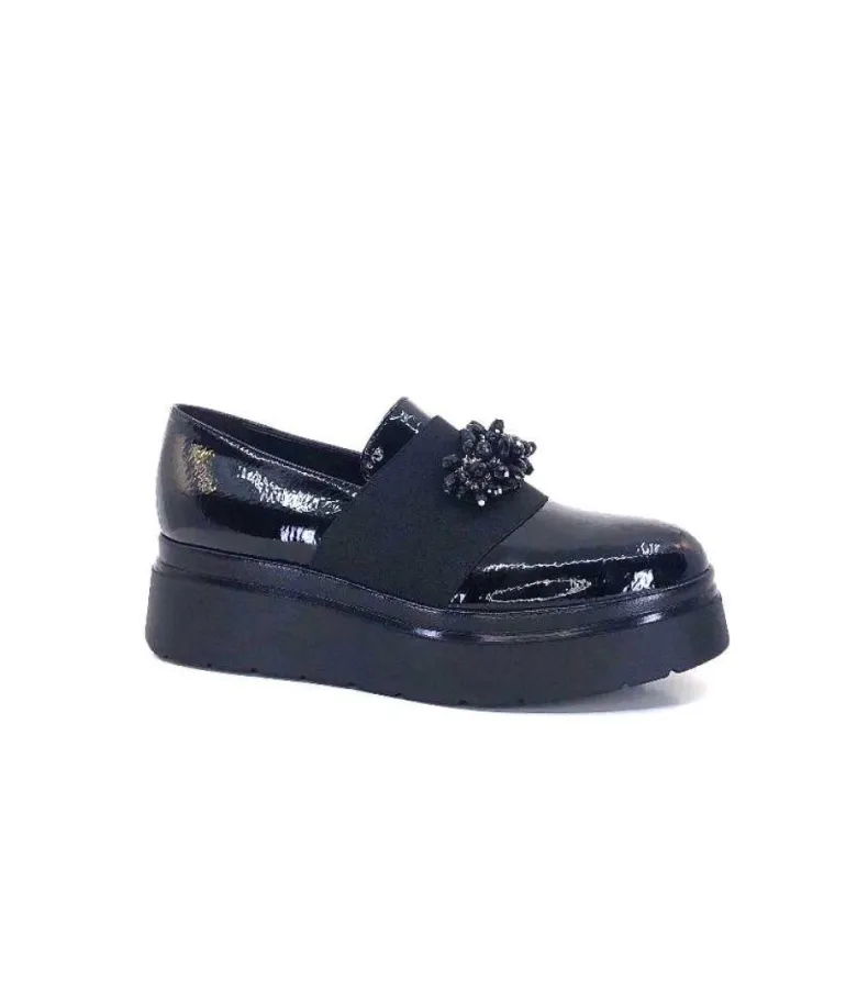 Ivoire 2C4386 Cuir Vernis Noir