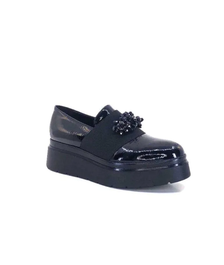 Ivoire 2C4386 Cuir Vernis Noir