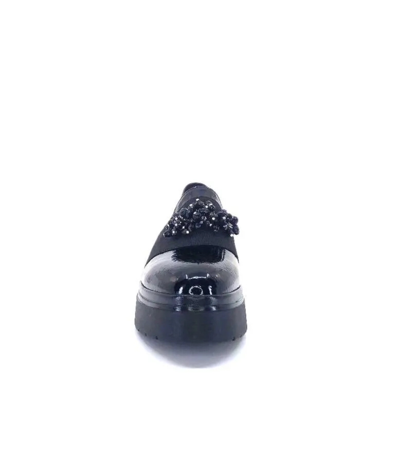 Ivoire 2C4386 Cuir Vernis Noir