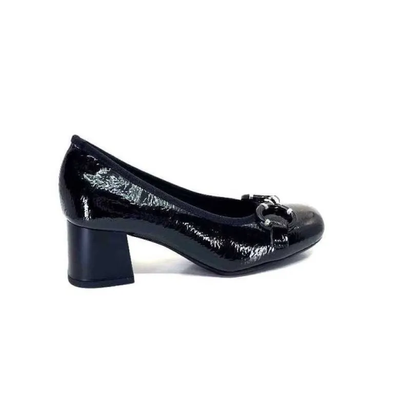 Ivoire 7E4906 Iv Cuir Vernis Noir