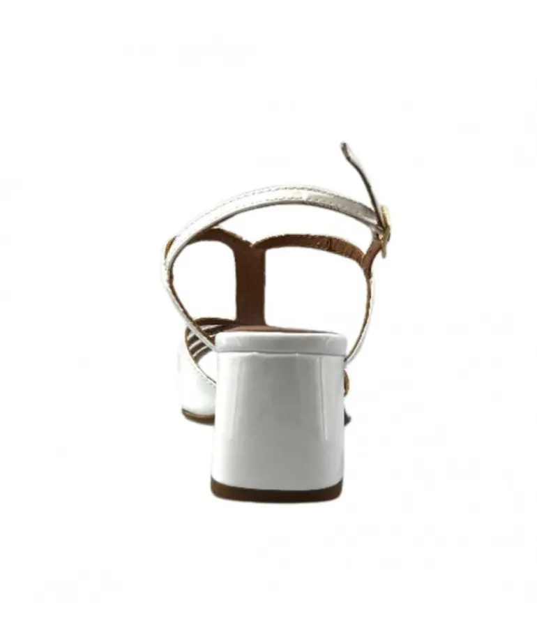 Ivoire F2295 Venezia Cuir Vernis Blanc