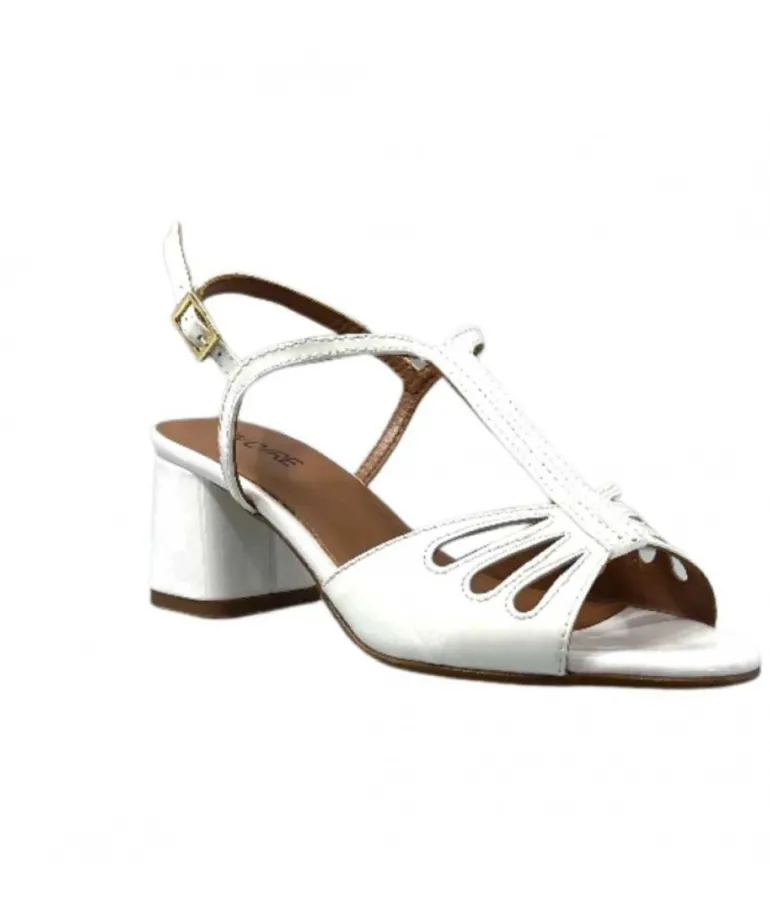Ivoire F2295 Venezia Cuir Vernis Blanc