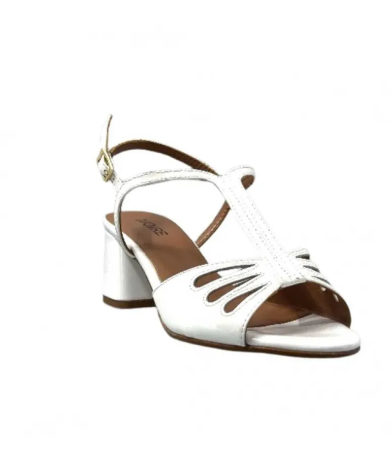 Ivoire F2295 Venezia Cuir Vernis Blanc