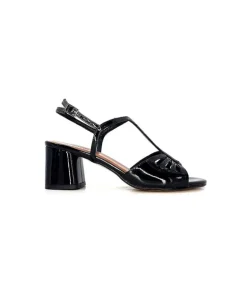 Ivoire F2295 Venezia Cuir Vernis Noir