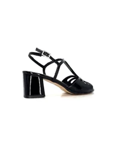 Ivoire F2295 Venezia Cuir Vernis Noir