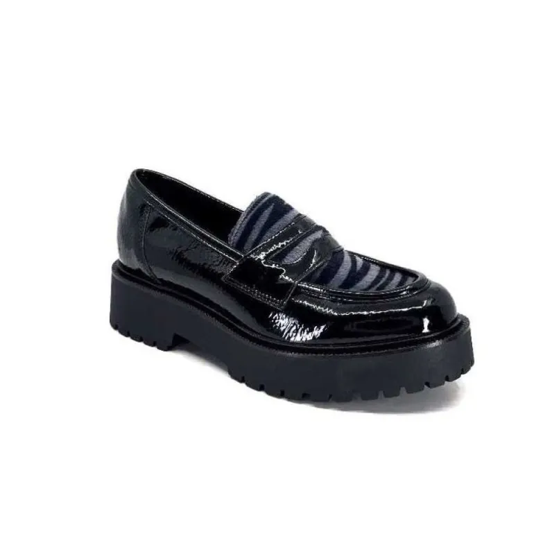 Ivoire 1M4883 Cuir Vernis Noir