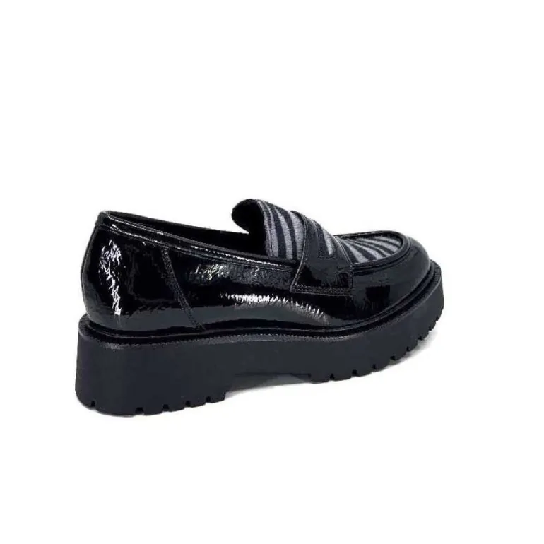 Ivoire 1M4883 Cuir Vernis Noir