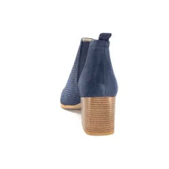 Ivoire S674 Cuir Daim Bleu Marine