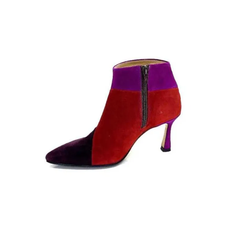 L'Arianna Tr1672 Daim Prune Rouge Fushia