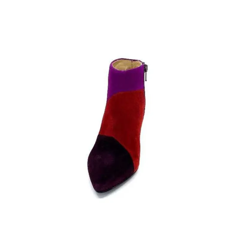 L'Arianna Tr1672 Daim Prune Rouge Fushia