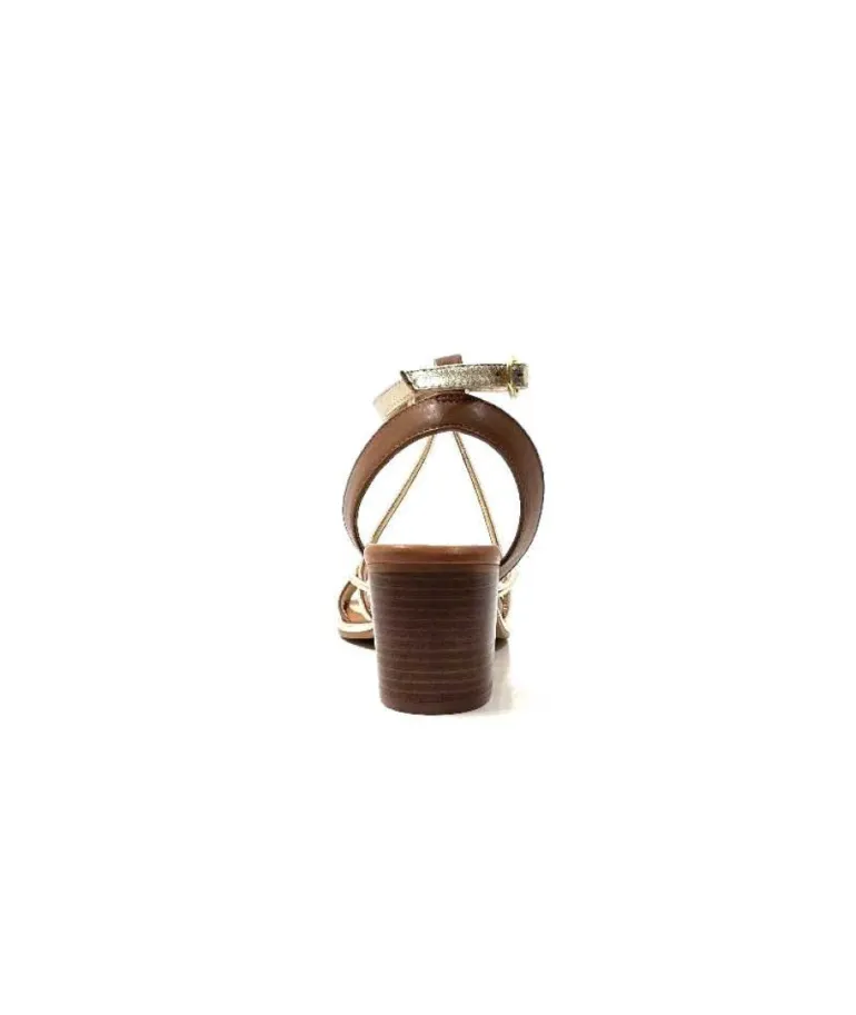 Les Tropeziennes Lilon Cuir Marron & Or