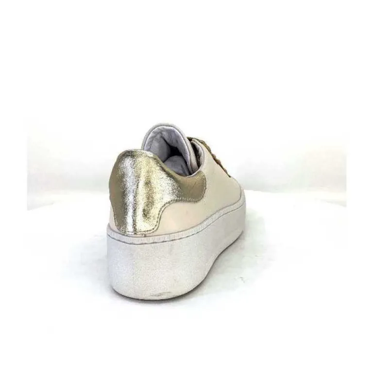 Meline Pf222 Cuir Creme Et Dore