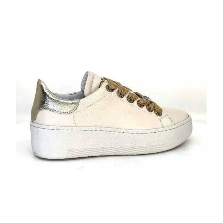 Meline Pf222 Cuir Creme Et Dore