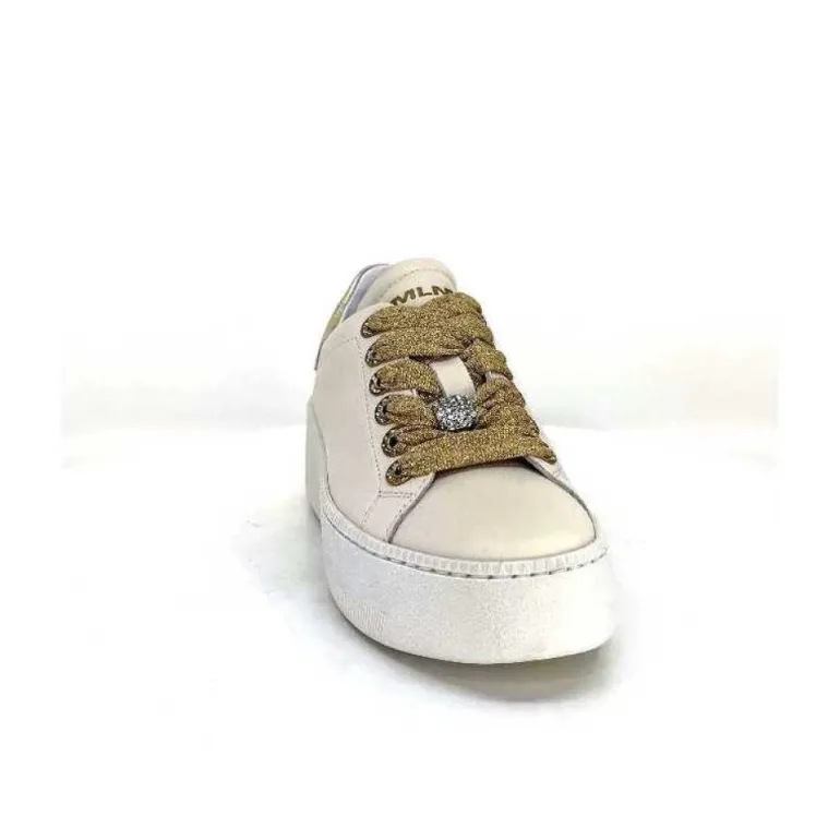 Meline Pf222 Cuir Creme Et Dore