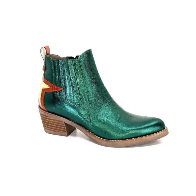 Mkd Izac Cuir Metal Vert