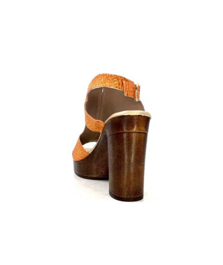 Myma 6580/01 Cuir Metal Orange