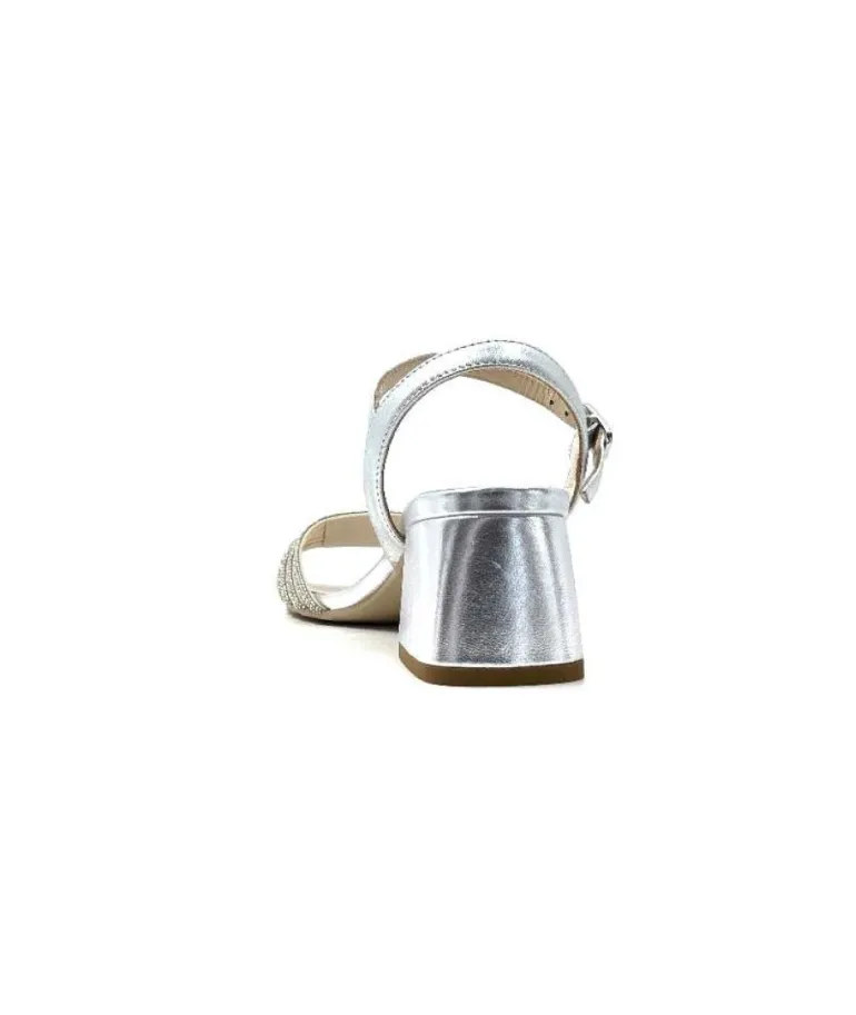 Nero Gardini 307320 De Cuir Strass Argent