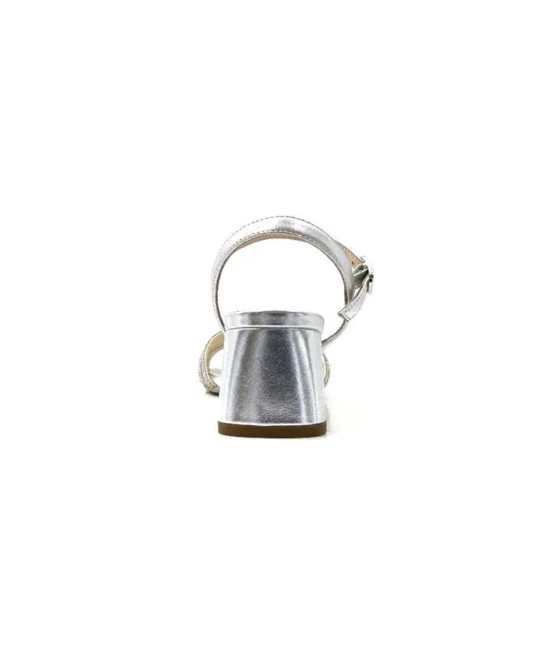 Nero Gardini 307320 De Cuir Strass Argent