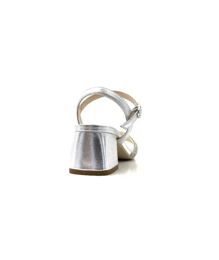 Nero Gardini 307320 De Cuir Strass Argent