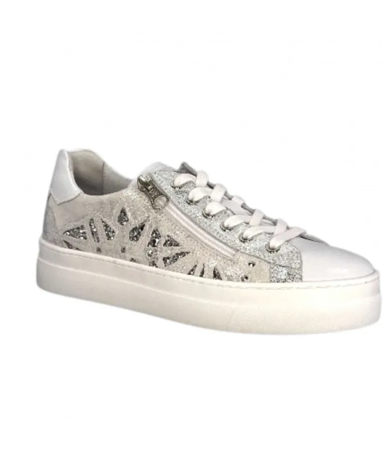 Nero Giardini 306512 D707 Cuir Blanc Argent