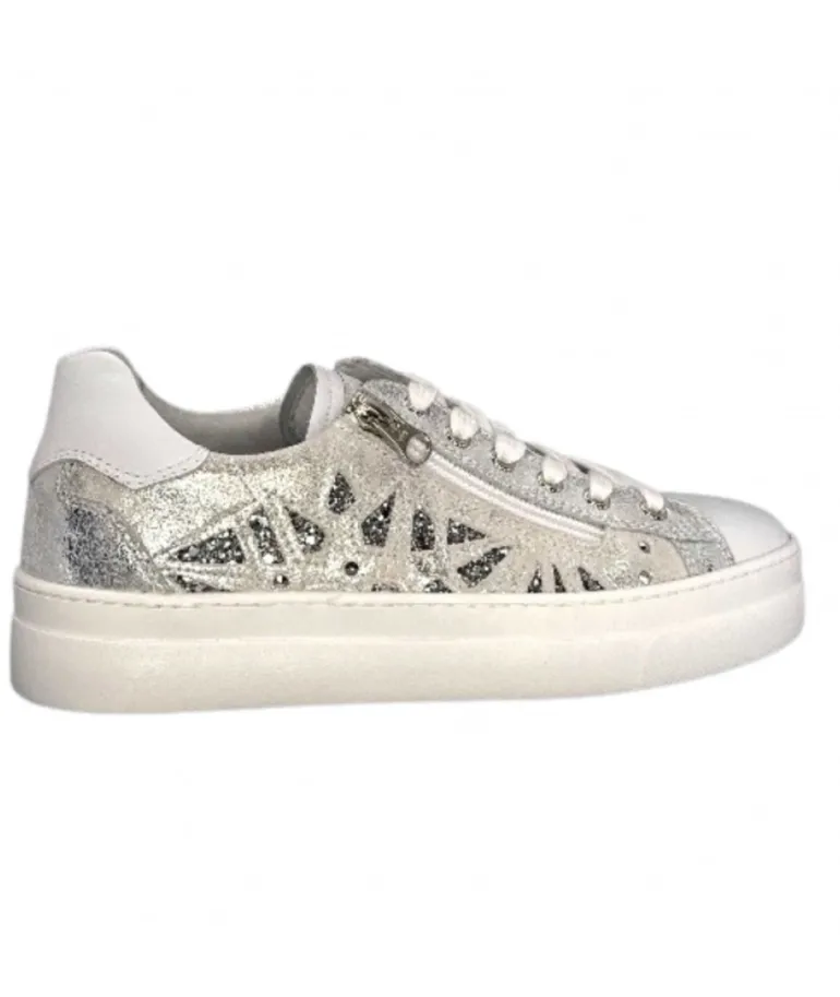 Nero Giardini 306512 D707 Cuir Blanc Argent