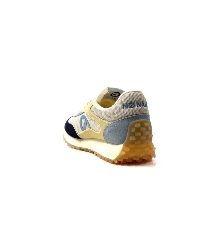 No Name Punky Jogger Daim Bleu Textile Beige