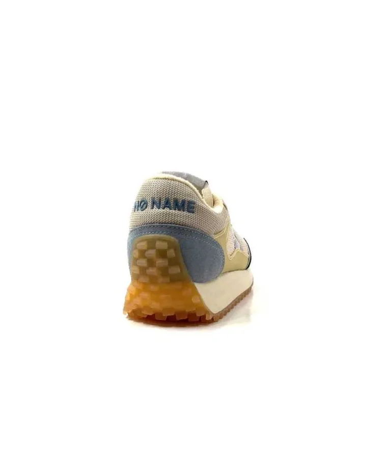 No Name Punky Jogger Daim Bleu Textile Beige