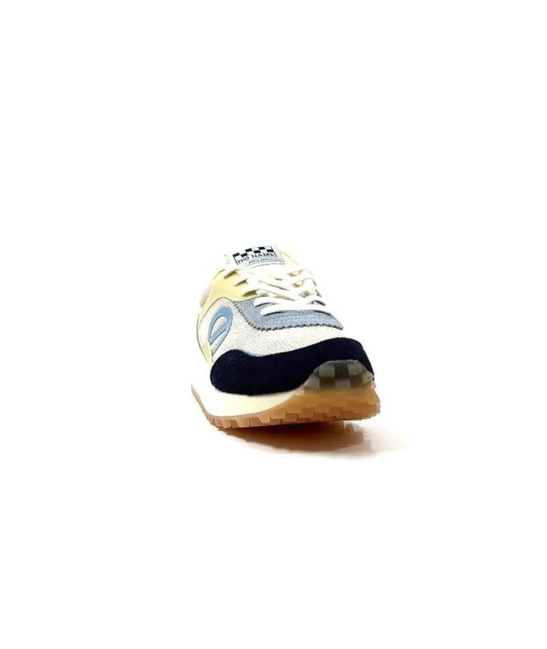 No Name Punky Jogger Daim Bleu Textile Beige