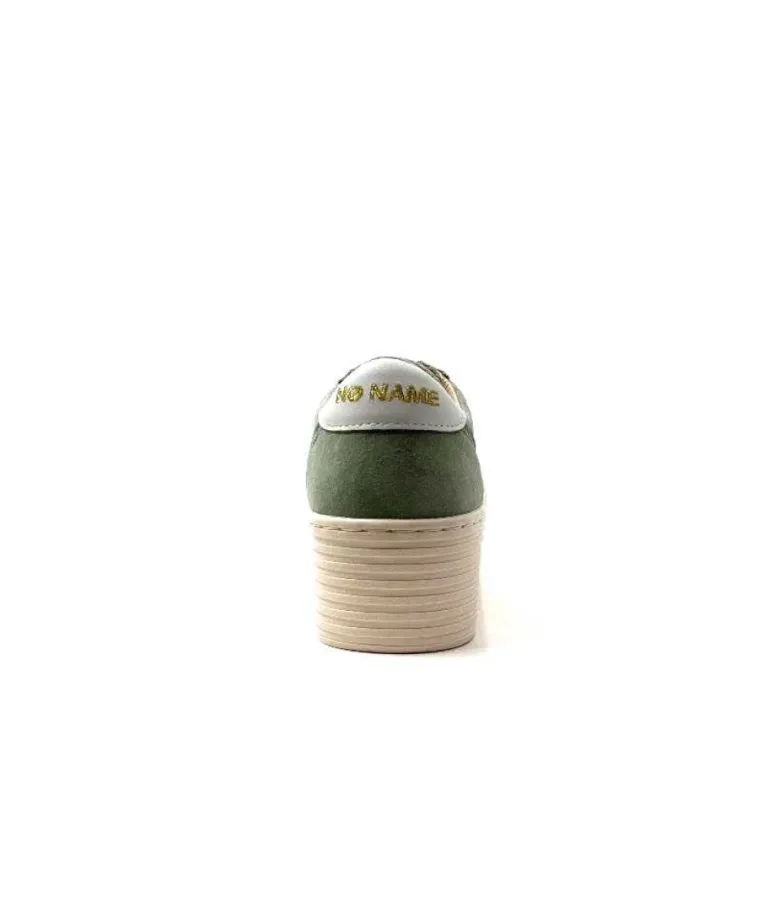 No Name Spice Sneaker Cuir Vert D'Eau