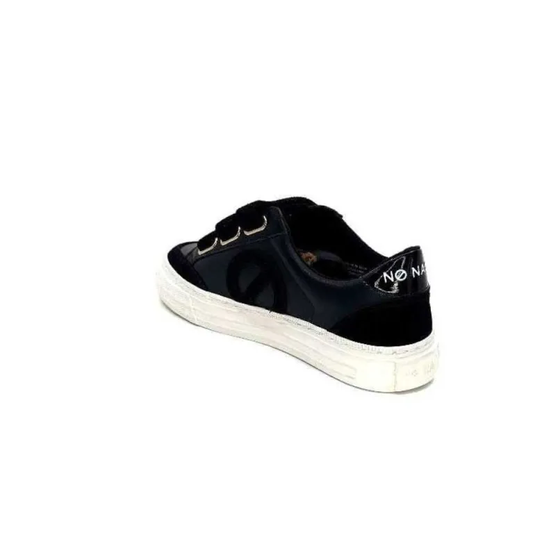 No Name Strike Straps Cuir Noir