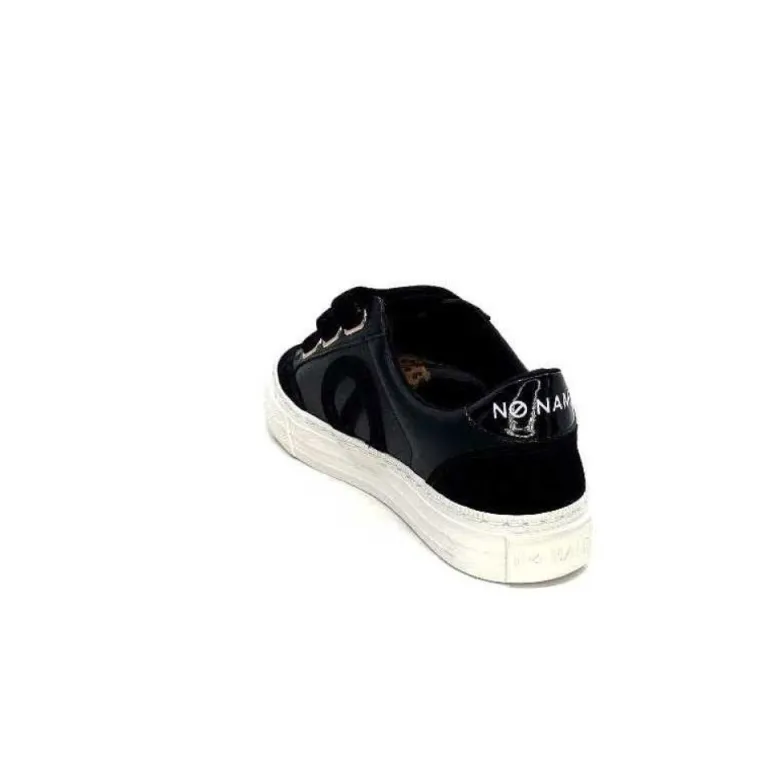 No Name Strike Straps Cuir Noir