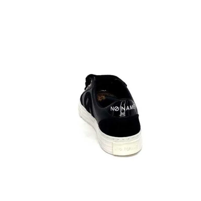 No Name Strike Straps Cuir Noir