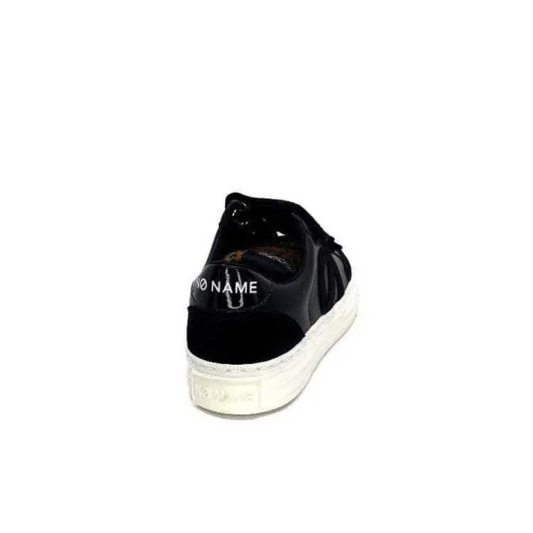 No Name Strike Straps Cuir Noir