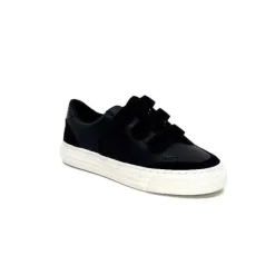 No Name Strike Straps Cuir Noir